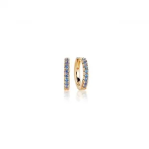 Blue Zirconia Ellera Medio Earrings SJ-E2859-BLN(YG) Sif Jakobs Jewellery
