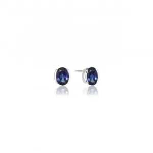 Blue Zirconia Ellisse Carezza Earrings SJ-E2350-BLCZ Sif Jakobs Jewellery