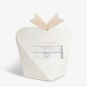 Bridal From the Heart Gift Box Maid Of Honour Silver Plated Bracelet 7152 Joma Jewellery