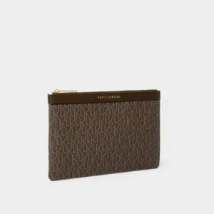 Brown Signature Pouch & Card Holder KLB2919 Katie Loxton Jewelry And Accessories