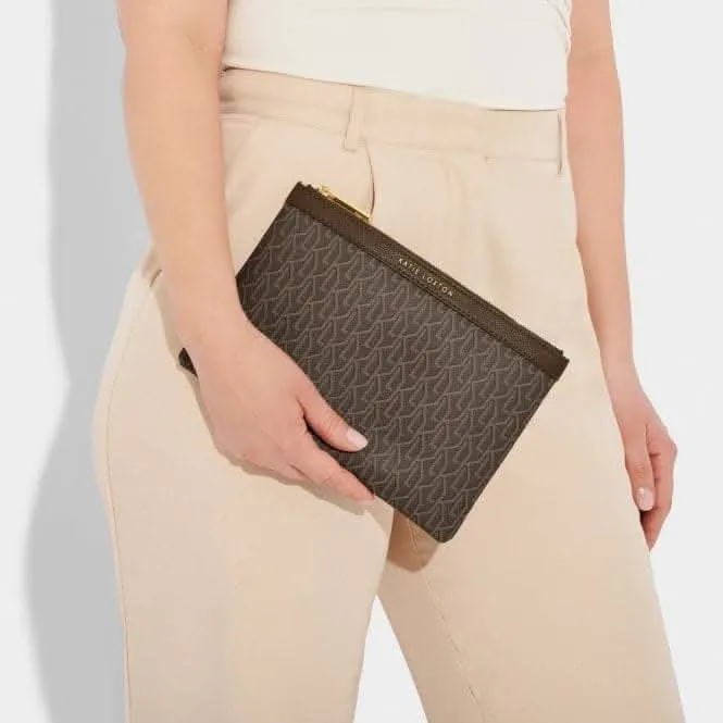 Brown Signature Pouch & Card Holder KLB2919 Katie Loxton Jewelry And Accessories