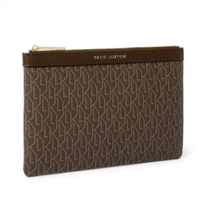 Brown Signature Pouch & Card Holder KLB2919 Katie Loxton Jewelry And Accessories