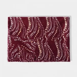 Burgundy Foil Sentiment  Waved KLS510 Katie Loxton Jewelry And Accessories