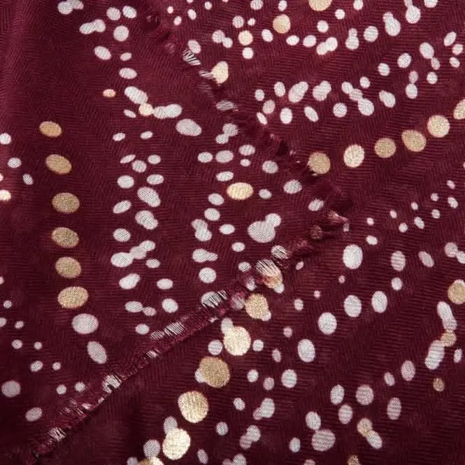 Burgundy Foil Sentiment  Waved KLS510 Katie Loxton Jewelry And Accessories
