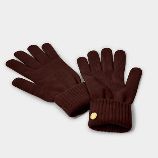 Cacao Knitted Gloves KLS535 Katie Loxton Jewelry And Accessories