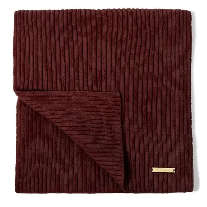 Cacao Ribbed Knit Scarf KLS543 Katie Loxton Jewelry And Accessories