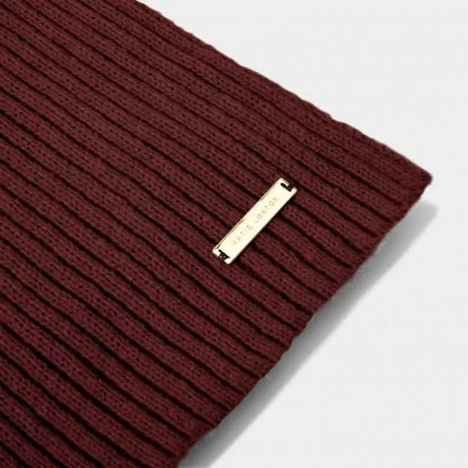 Cacao Ribbed Knit Scarf KLS543 Katie Loxton Jewelry And Accessories