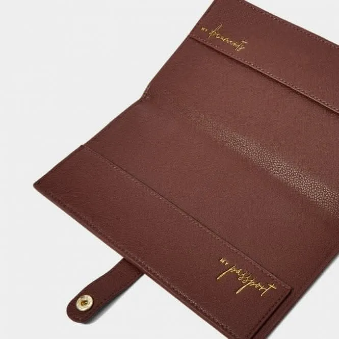 Cacao Travel Wallet KLB3023 Katie Loxton Jewelry And Accessories