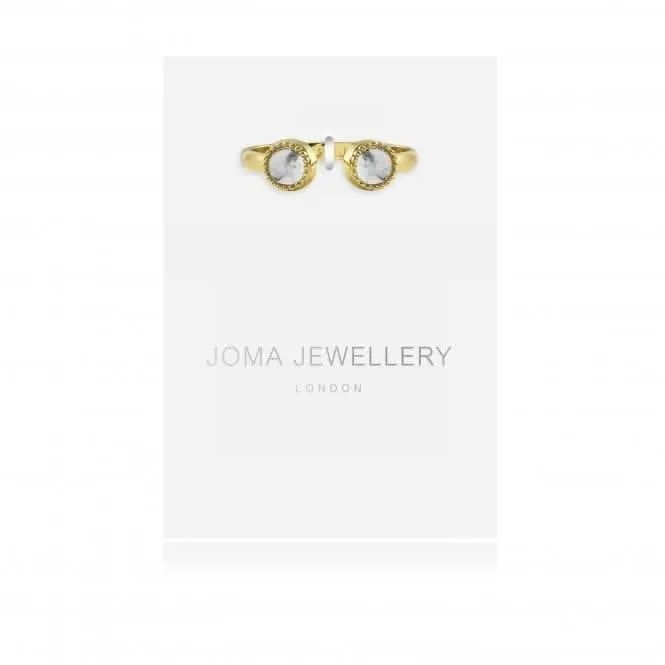 Capri Howlite Ring Gold Ring 4498 Joma Jewellery