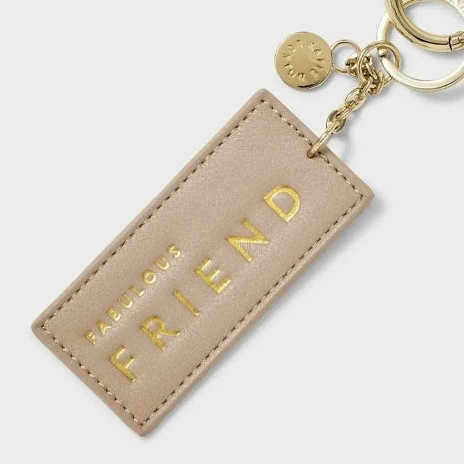 Chain Keyring Fabulous Friend in Soft Tan KLB2714 Katie Loxton Jewelry And Accessories
