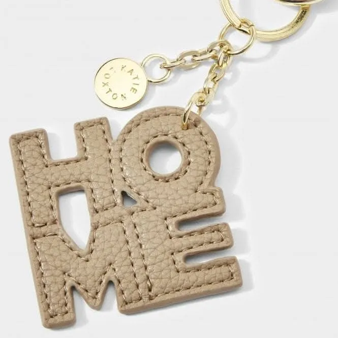 Chain Keyring Home in Taupe and Orange KLB2155 Katie Loxton Jewelry And Accessories