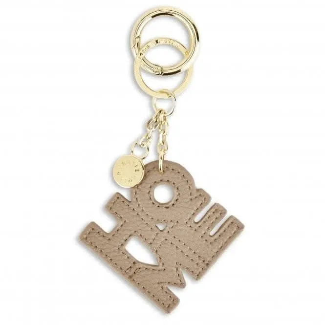 Chain Keyring Home in Taupe and Orange KLB2155 Katie Loxton Jewelry And Accessories