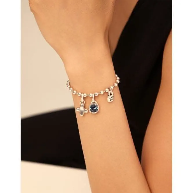 Charm Azul Blue Faceted Crystal Charm CHA0210AZUMTL0U Unode50 Jewelry And Accessories