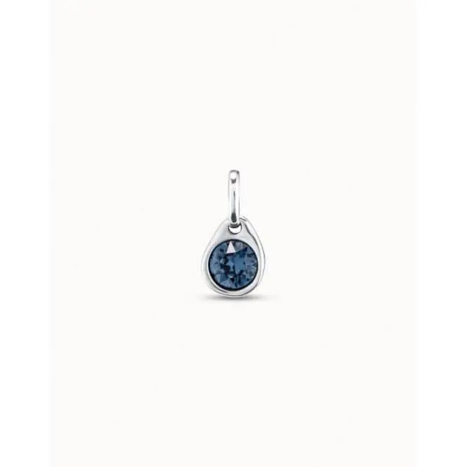 Charm Azul Blue Faceted Crystal Charm CHA0210AZUMTL0U Unode50 Jewelry And Accessories