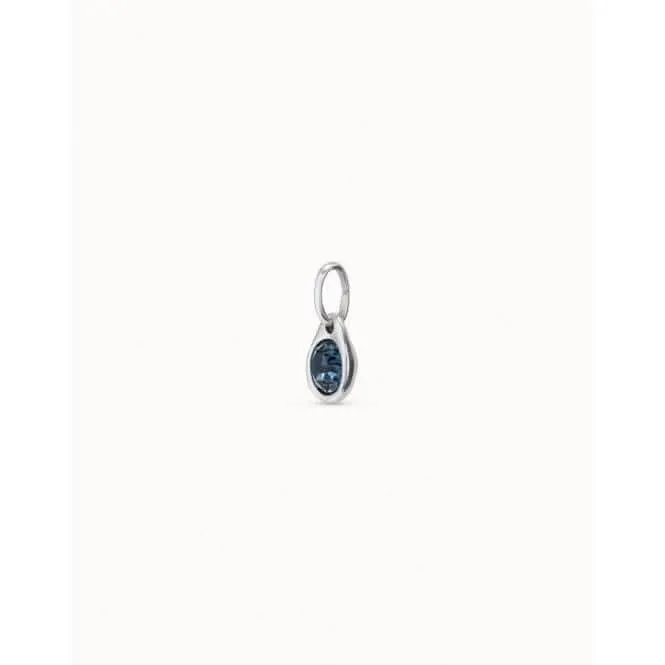 Charm Azul Blue Faceted Crystal Charm CHA0210AZUMTL0U Unode50 Jewelry And Accessories