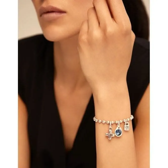 Charm Azul Blue Faceted Crystal Charm CHA0210AZUMTL0U Unode50 Jewelry And Accessories