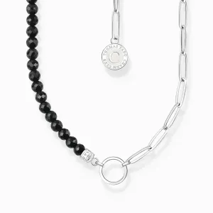 Charmista Black Sterling Silver Enamel Necklace KE2189-148-11 Thomas Sabo Necklaces