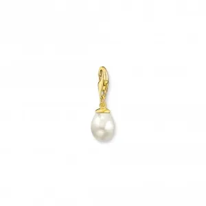 Charmista Gold Plated Freshwater Pearl Charm Pendant 1996-430-14 Thomas Sabo Collectable Charms