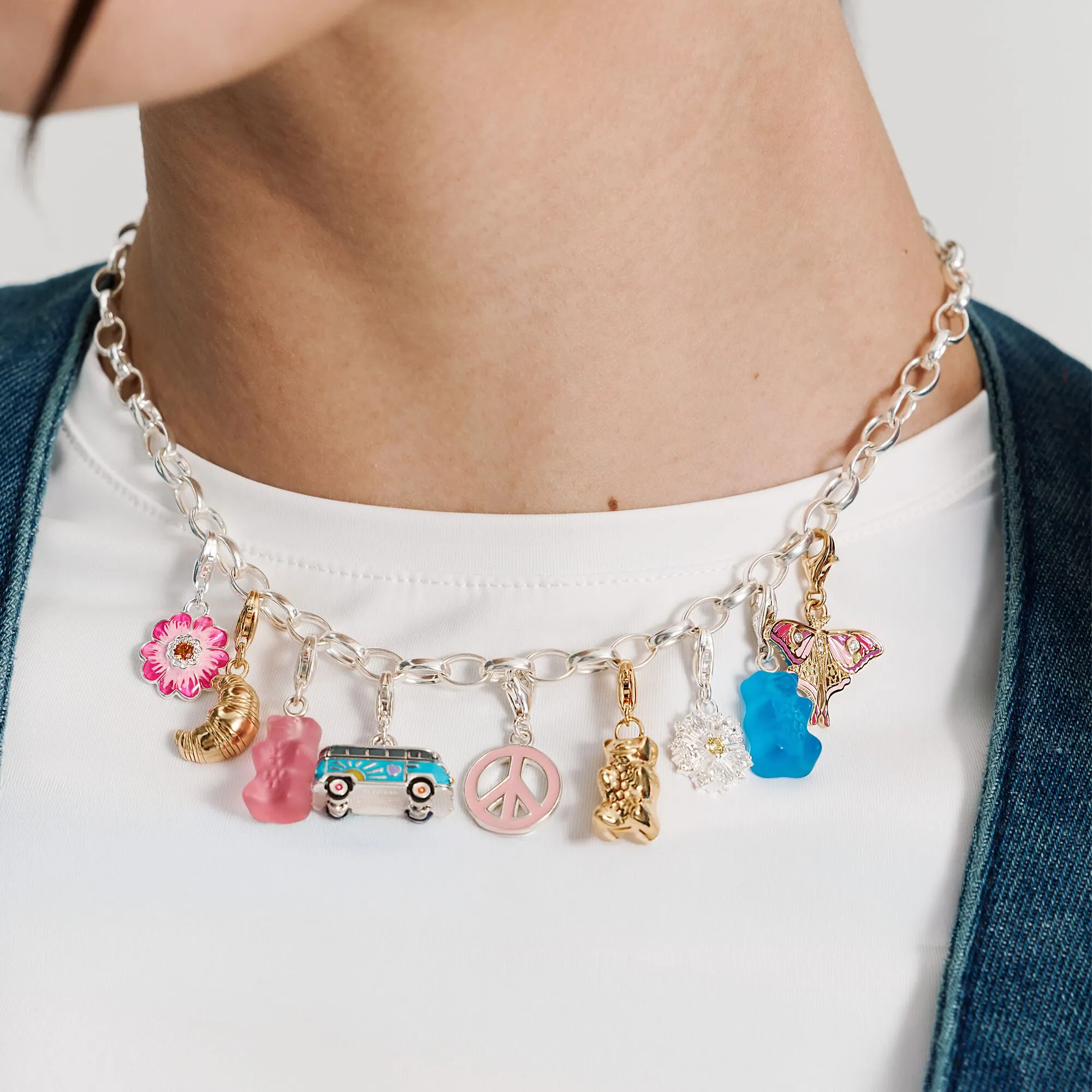 Charmista HARIBO Sterling Silver Gold Plated Goldbears Charm Pendant 2221-413-39 Thomas Sabo Collectable Charms