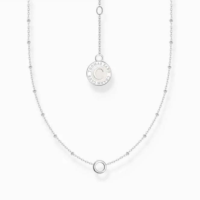 Charmista Member Charm Round Pendant And Little Balls Sterling Silver Necklace X0289-007-21 Thomas Sabo Necklaces
