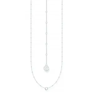 Charmista Member Charm Round Pendant And Little Balls Sterling Silver Necklace X0289-007-21 Thomas Sabo Necklaces