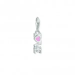 Charmista Pink Cold Enamel Love Charm Pendant 2011-041-9 Thomas Sabo Collectable Charms