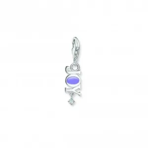 Charmista Violet Cold Enamel Joy Charm Pendant 2008-041-13 Thomas Sabo Collectable Charms