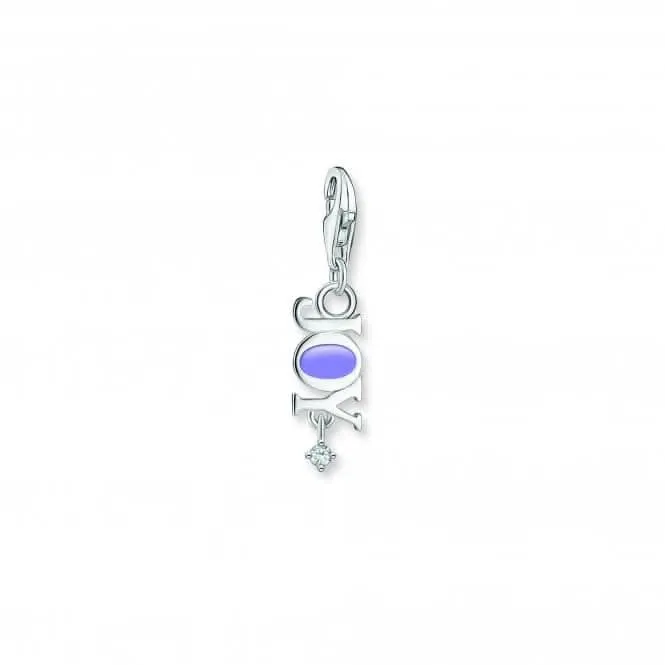 Charmista Violet Cold Enamel Joy Charm Pendant 2008-041-13 Thomas Sabo Collectable Charms