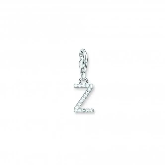 Charmista White Zirconia Letter Z Charm Pendant 1963-051-14 Thomas Sabo Collectable Charms