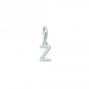 Charmista White Zirconia Letter Z Charm Pendant 1963-051-14 Thomas Sabo Collectable Charms