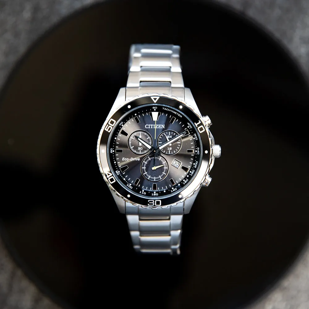 Chronograph Mens Watches Citizen Eco-Drive AT2387-52E Chronograph