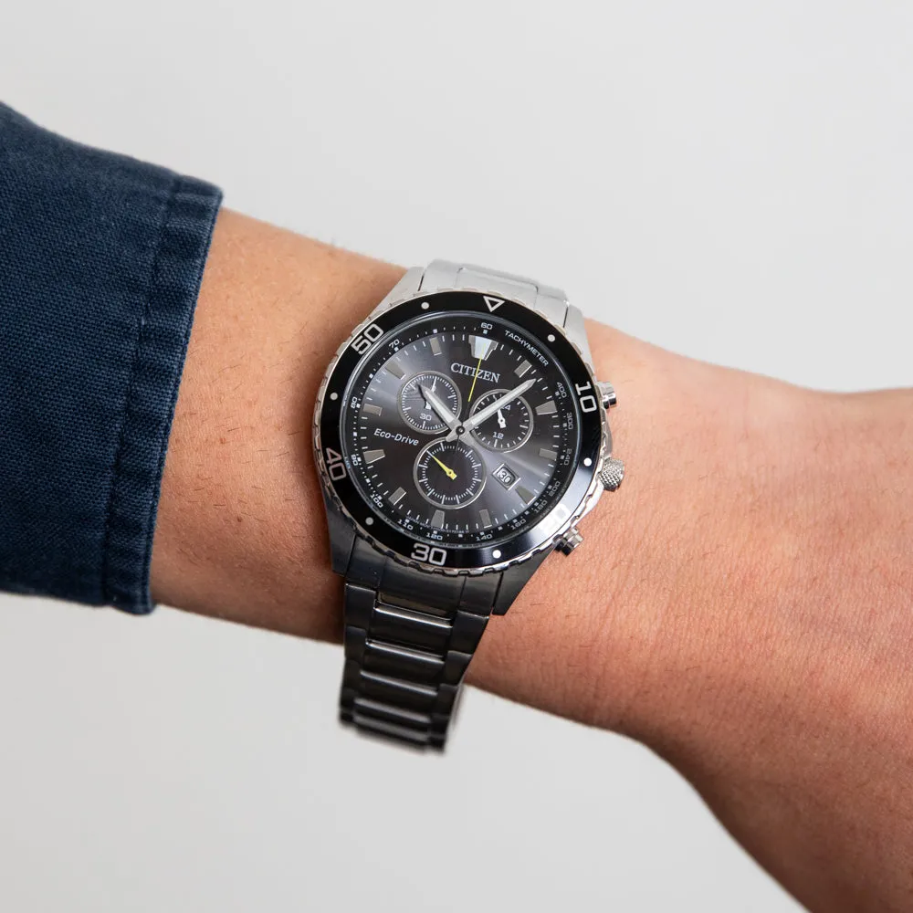 Chronograph Mens Watches Citizen Eco-Drive AT2387-52E Chronograph