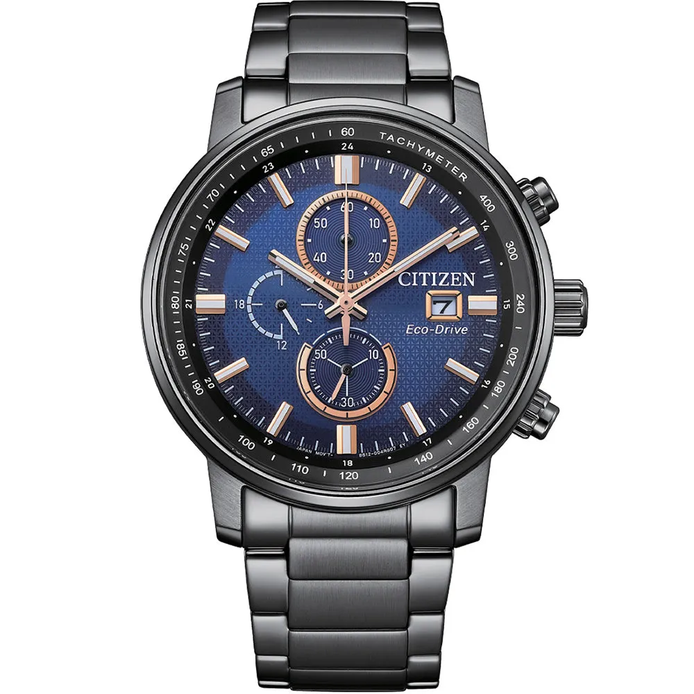 Chronograph Mens Watches Citizen Eco-Drive CA0845-83L Chronograph