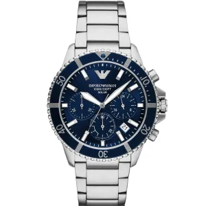 Chronograph Mens Watches Emporio Armani World Explorer AR11681 Solar Chronograph