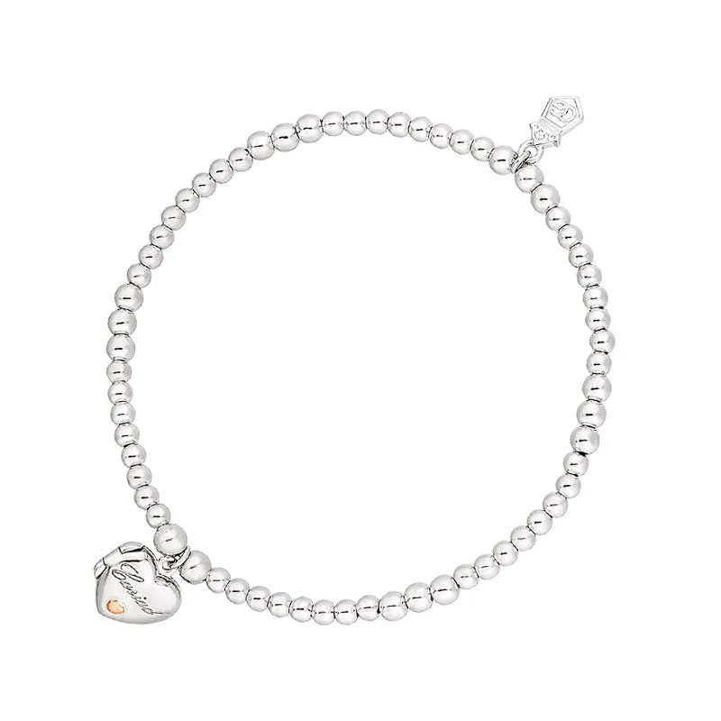 Clogau Jewellery Clogau Affinity Sterling Silver Heart Beaded Bracelet