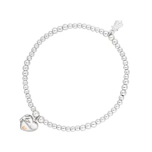 Clogau Jewellery Clogau Affinity Sterling Silver Heart Beaded Bracelet