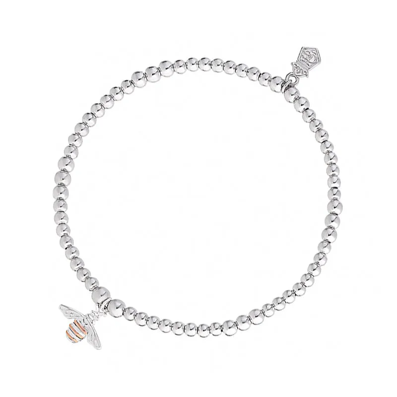 Clogau Jewellery Clogau Affinity Sterling Silver Honey Bee Beaded Bracelet