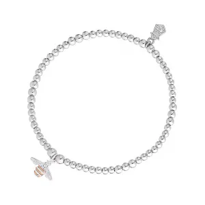 Clogau Jewellery Clogau Affinity Sterling Silver Honey Bee Beaded Bracelet