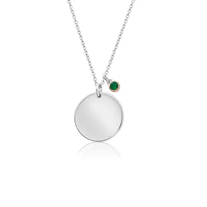 Clogau Jewellery Clogau Celebration May Sterling Silver Birthstone Pendant D