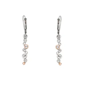 Clogau Jewellery Clogau Celebration Sterling Silver White Topaz Drop Earrings