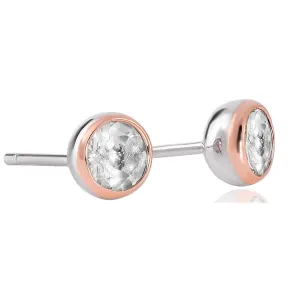 Clogau Jewellery Clogau Celebration Sterling Silver White Topaz Stud Earrings