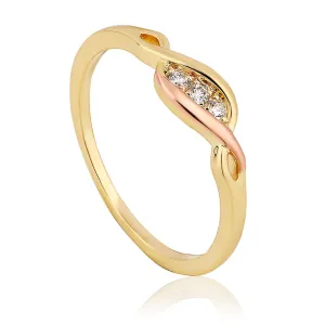 Clogau Jewellery Clogau Past Present Future 9ct Yellow Gold Diamond Ring