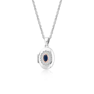 Clogau Jewellery Clogau Princess Diana Sterling Silver Sapphire Locket