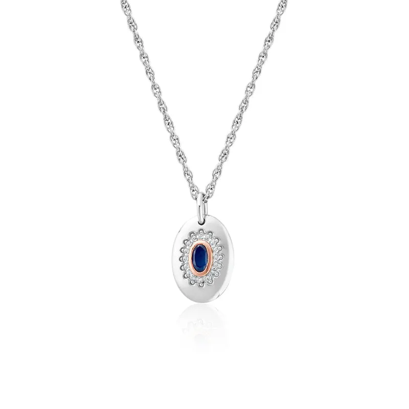 Clogau Jewellery Clogau Princess Diana Sterling Silver Sapphire Pendant