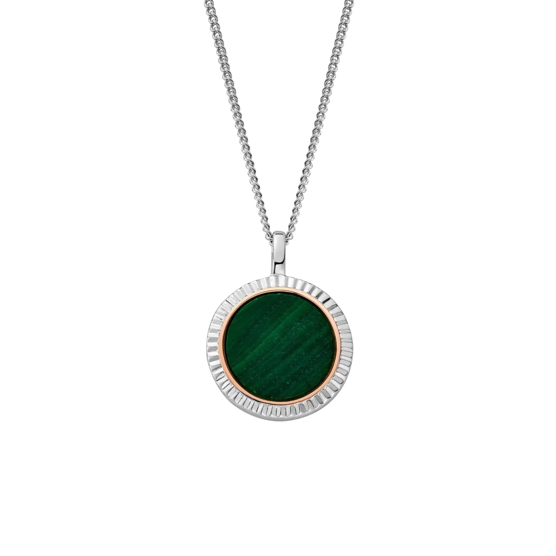 Clogau Jewellery Clogau Reflections of Padarn Sterling Silver Malachite Necklace