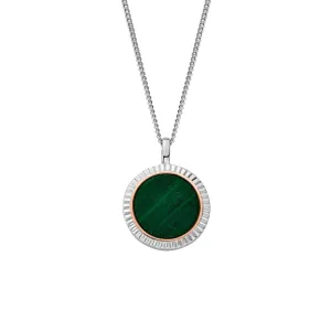 Clogau Jewellery Clogau Reflections of Padarn Sterling Silver Malachite Necklace