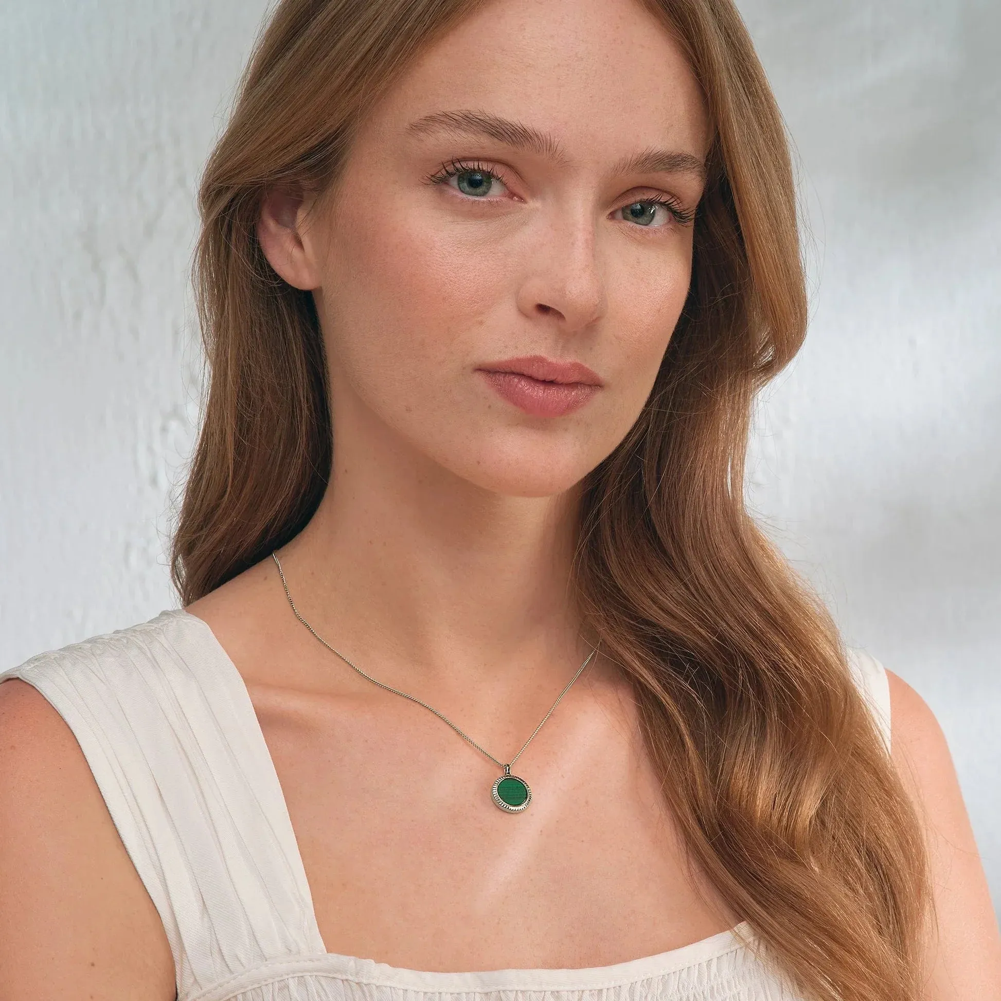 Clogau Jewellery Clogau Reflections of Padarn Sterling Silver Malachite Necklace