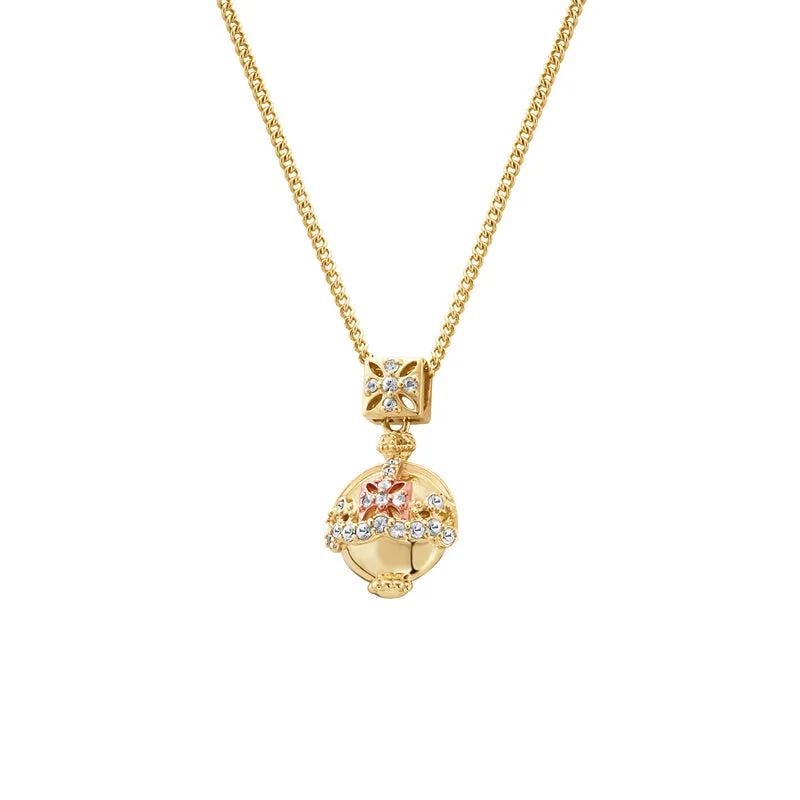 Clogau Jewellery Clogau Royal Crown 9ct Gold Genuine Zircon Pendant D