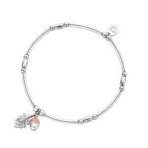 Clogau Jewellery Clogau Royal Oak Leaf Affinity Sterling Silver Bead Bracelet