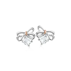Clogau Jewellery Clogau Sterling Silver Christmas Bow Earrings